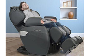 RELAXONCHAIR [MK-II PLUS] Full Body Zero Gravity Shiatsu Massage Chair with Built-In Heat and Air Massage System - Charcoal (White Glove Delivery)
