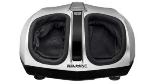 Belmint Shiatsu Foot Massager with Switchable Heat Function, Delivers Deep-Kneading Massage Relief for Tired Muscles and Plantar Fasciitis, (Silver)