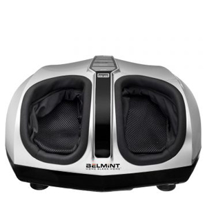 Belmint Shiatsu Foot Massager with Switchable Heat Function, Delivers Deep-Kneading Massage Relief for Tired Muscles and Plantar Fasciitis, (Silver) 