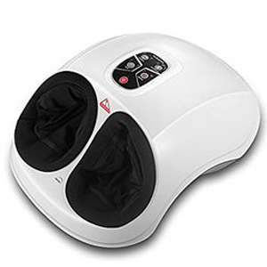 Shiatsu Foot Massager with Switchable Heat Function and Removeable Cover for Washing,Deep Shiatsu Kneading Massager with Deflate Function and 6 Levels Air Compression Intensity 