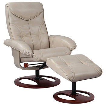 BenchMaster Newport Taupe Swivel Recliner